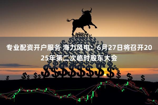 专业配资开户服务 海力风电：6月27日将召开2025年第二次临时股东大会